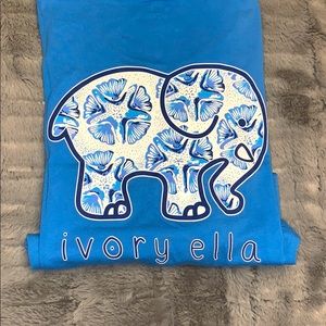 Ivory Ella Ocean Blue Sand Dollar Short Sleeve!!!